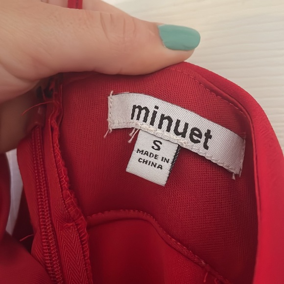 Minuet Formal Red Dress with Cut-Out Sides - Small - Picture 4 of 4